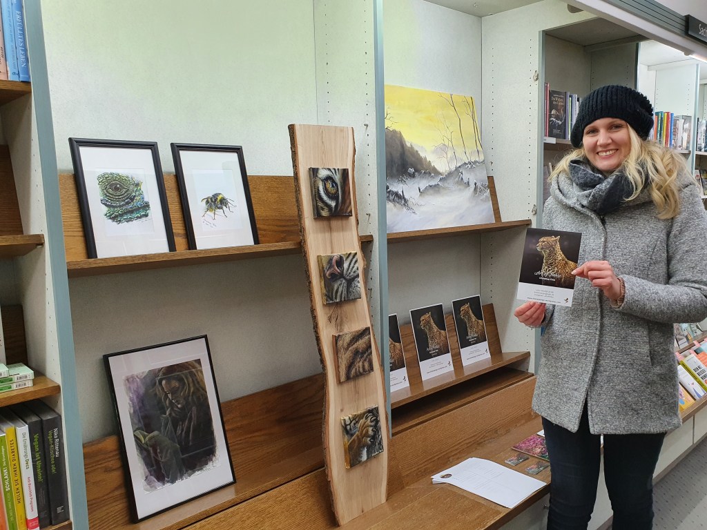 Christina Fink in der Buchhandlung Barbarossa in Göppingen