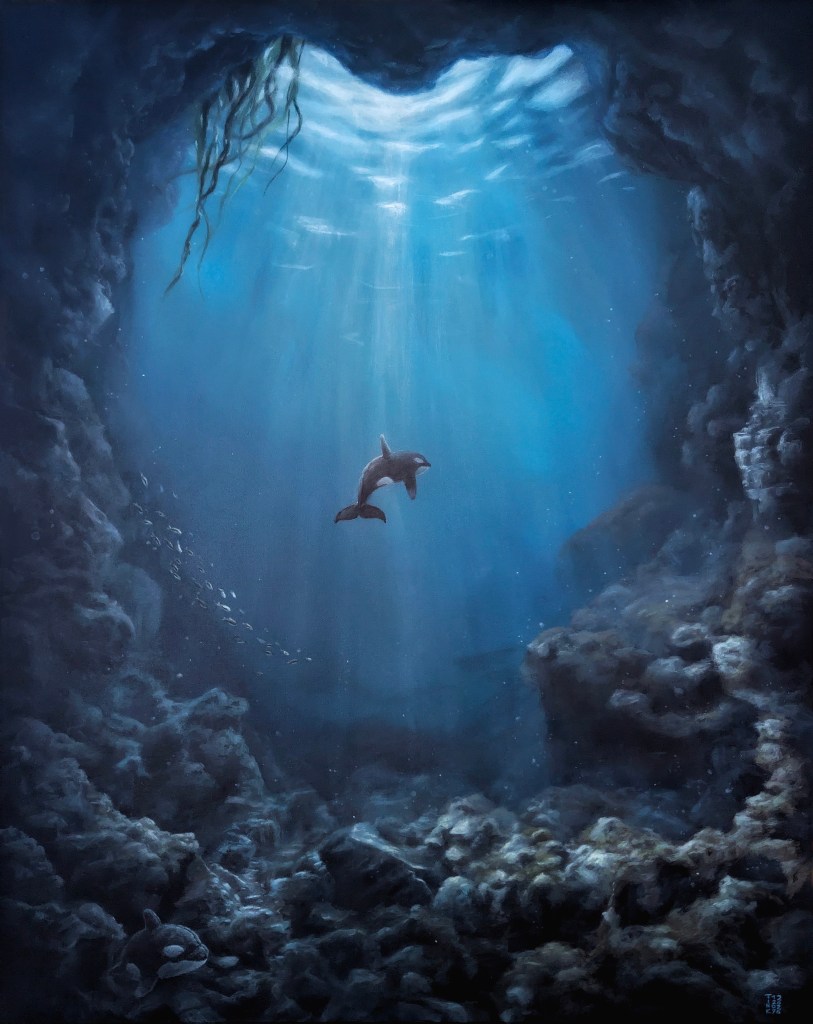 Christina Fink | Forgotten Fascination | Orca Painting
